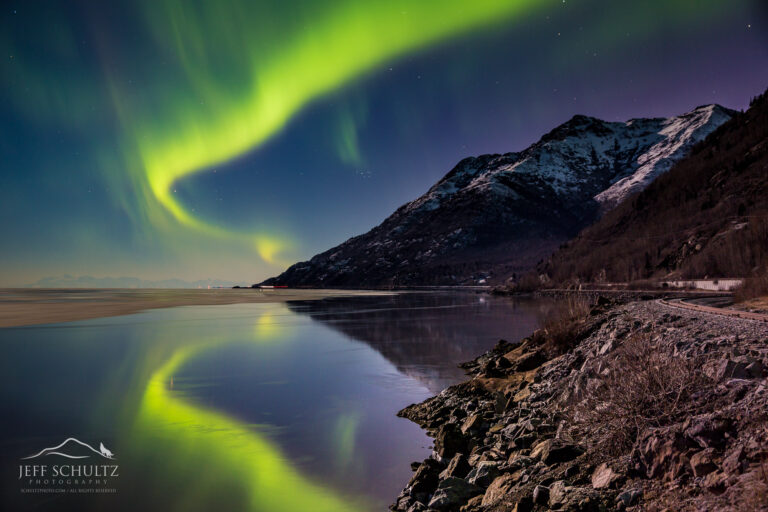 alaska landscape photography 001 northern lights reflection
