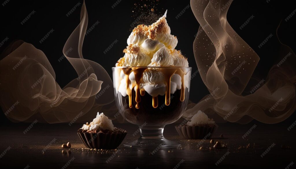 decadent chocolate desert with chocolate shavings 724548 7865